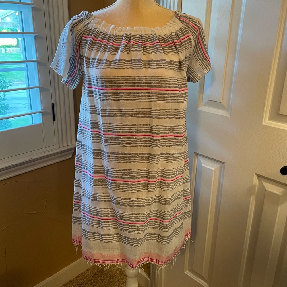 Striped Metallic Lemlem Dress